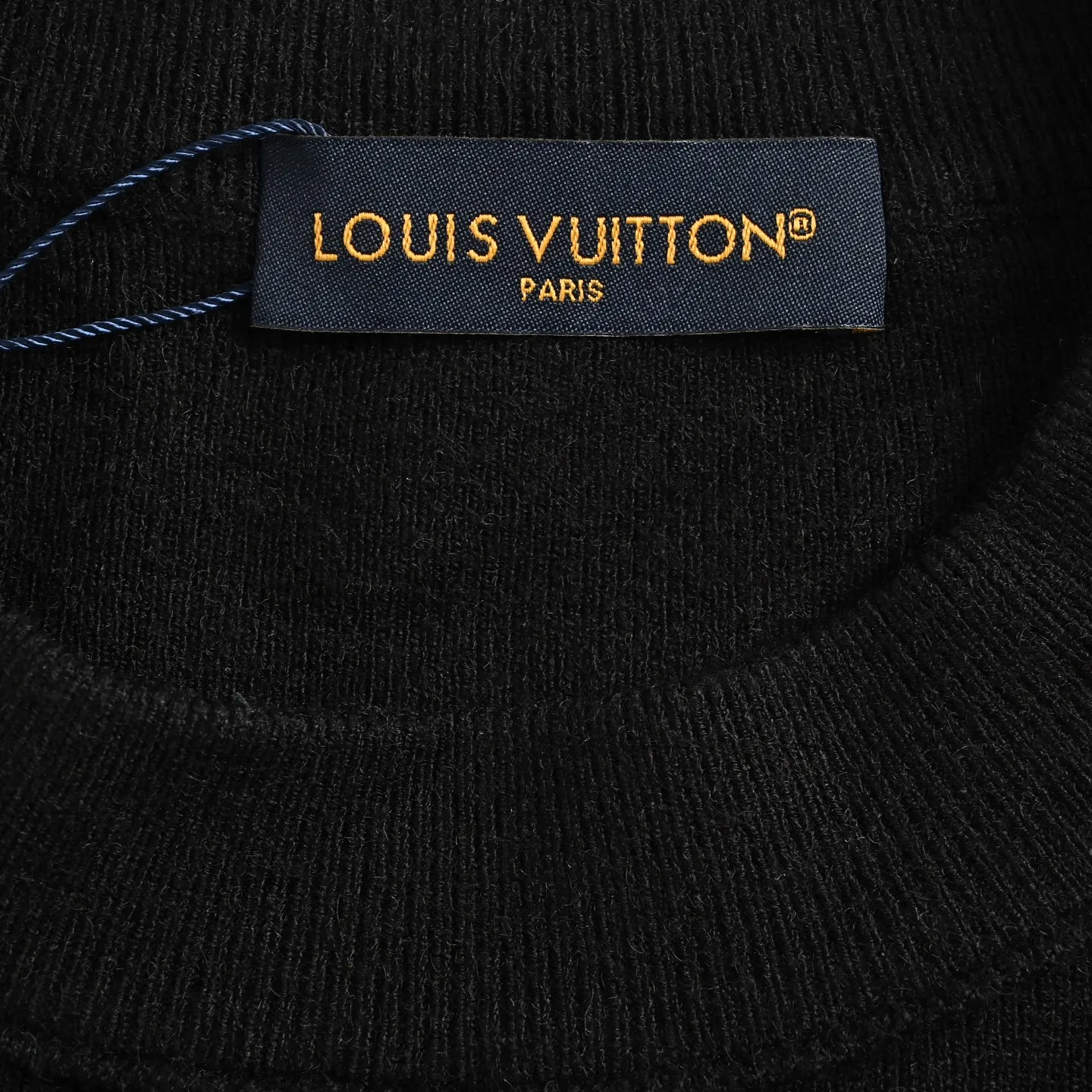 Louis Vuitton/Louis Vuitton 26ss towel patch bear crew neck sweater